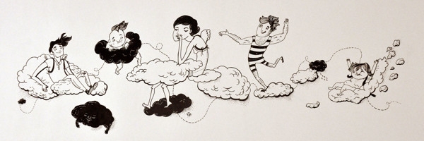 Interiér - Ilustrovaný apartmán studia SMLXL