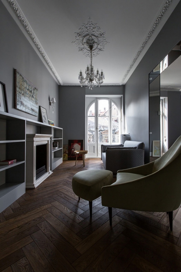Interiér - Byt od studia YCL by mohl být vzorem francouzského luxusního bytu