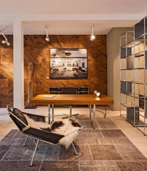 Nábytek - USM Modular Furniture: koule + trubky + panely = kancelářský nábytek