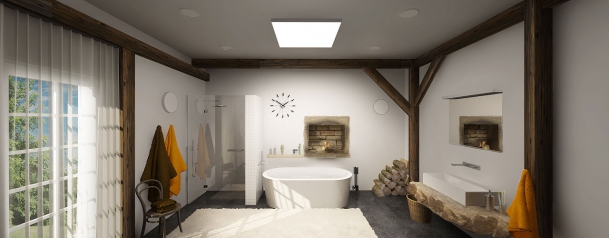 Koupelna - Koupelnové osvětlení: vytvořte prosvětlená rána i v zimě