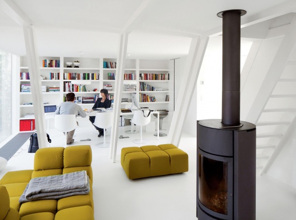 Nábytek - Skleněná přístavba v belgickém lese