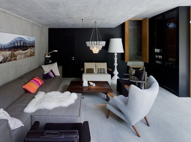 Interiér - Vila v lázních Vals