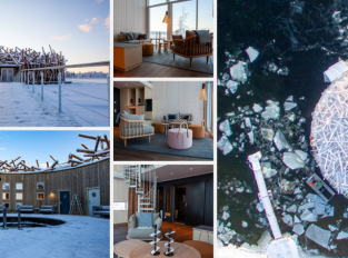 V srdci Laponska najdete plovoucí lázeňský hotel Arctic Bath