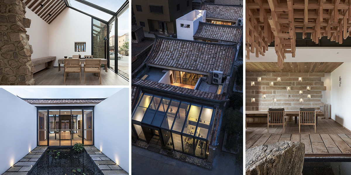 Staré chátrající budovy v Číně se proměnily v moderní hostel