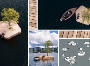 V Kodani vznikl plovoucí dřevěný ostrov pro odpočinek i kulturní akce