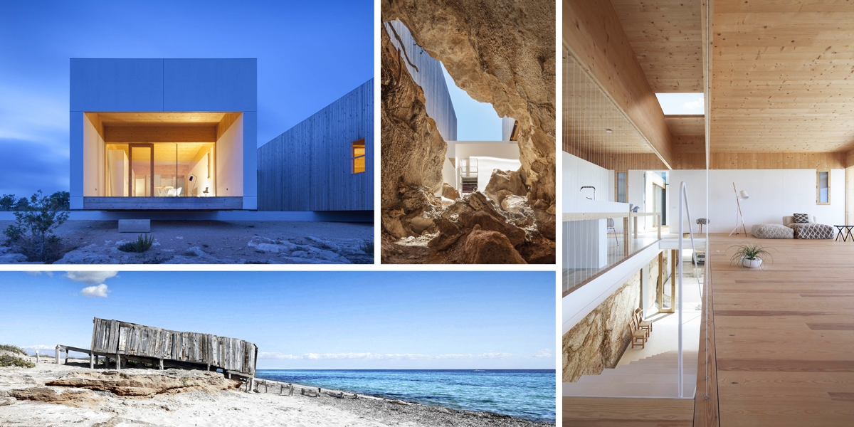 Místo jeskyně moderní dům. Ostrov Formentera a jeho divy