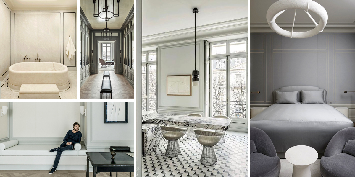 Pařížský byt z 19. století se proměnil v elegantní prostor plný umění