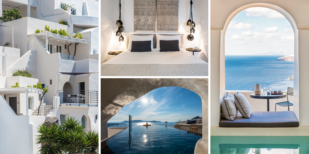 Řecký ostrov Santorini nabízí ubytování, které je jako nebe na zemi