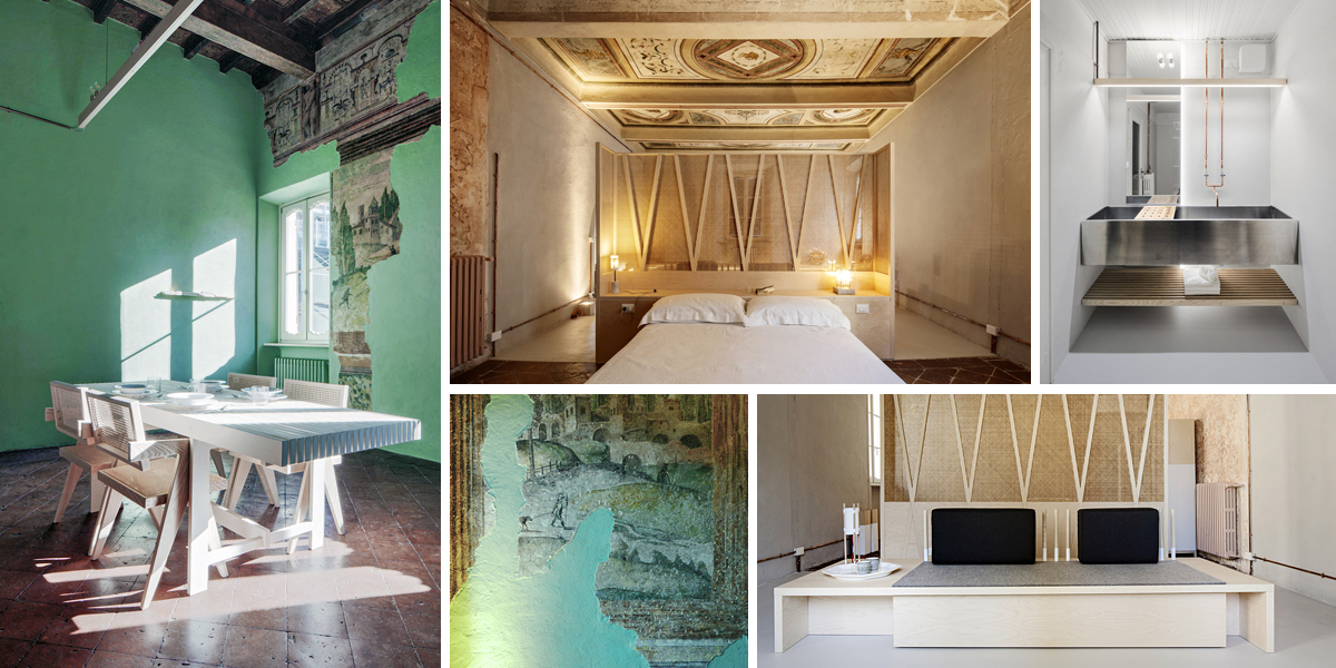 Malý byt v centru italské Mantovy propojuje dva odlišné světy