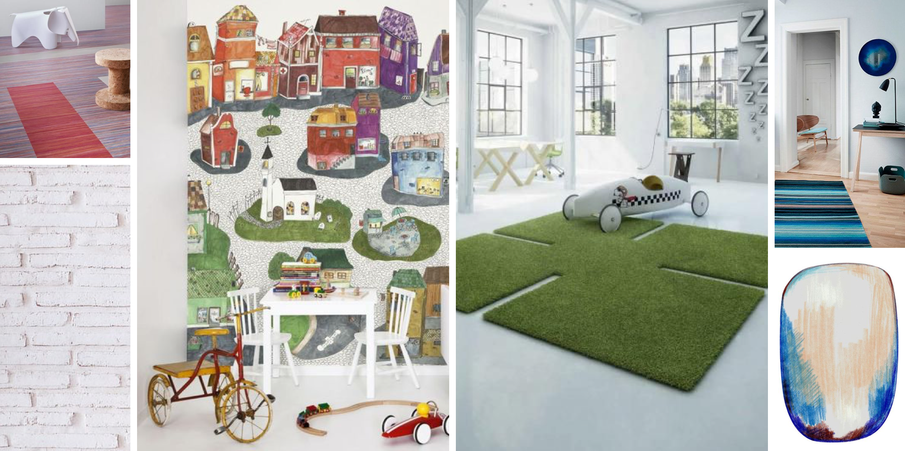 Povrchy na míru dětem: podlahy, koberce a stěny versus dětský pokoj