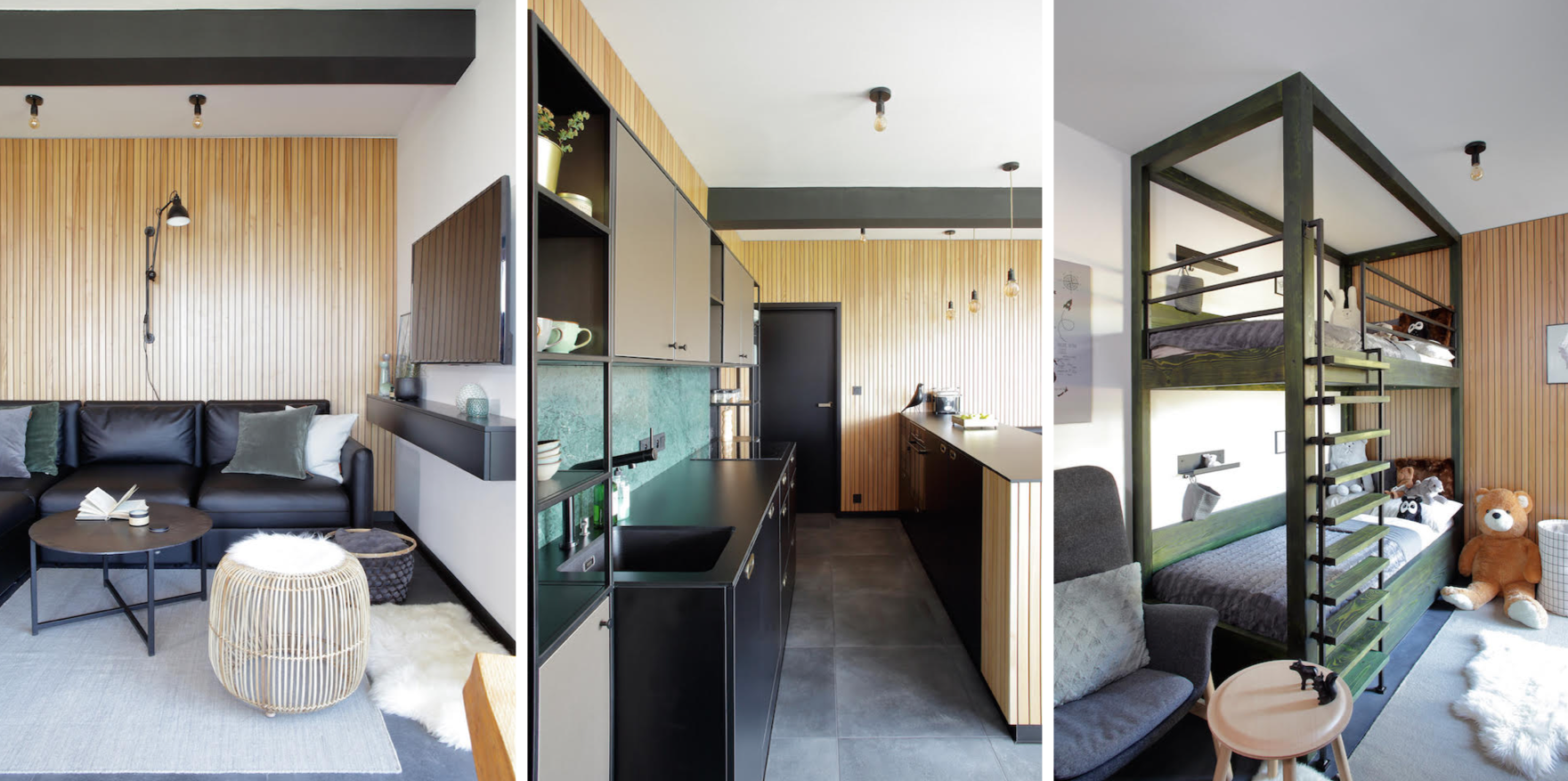 Horský apartmán na Klínovci definují zelené detaily