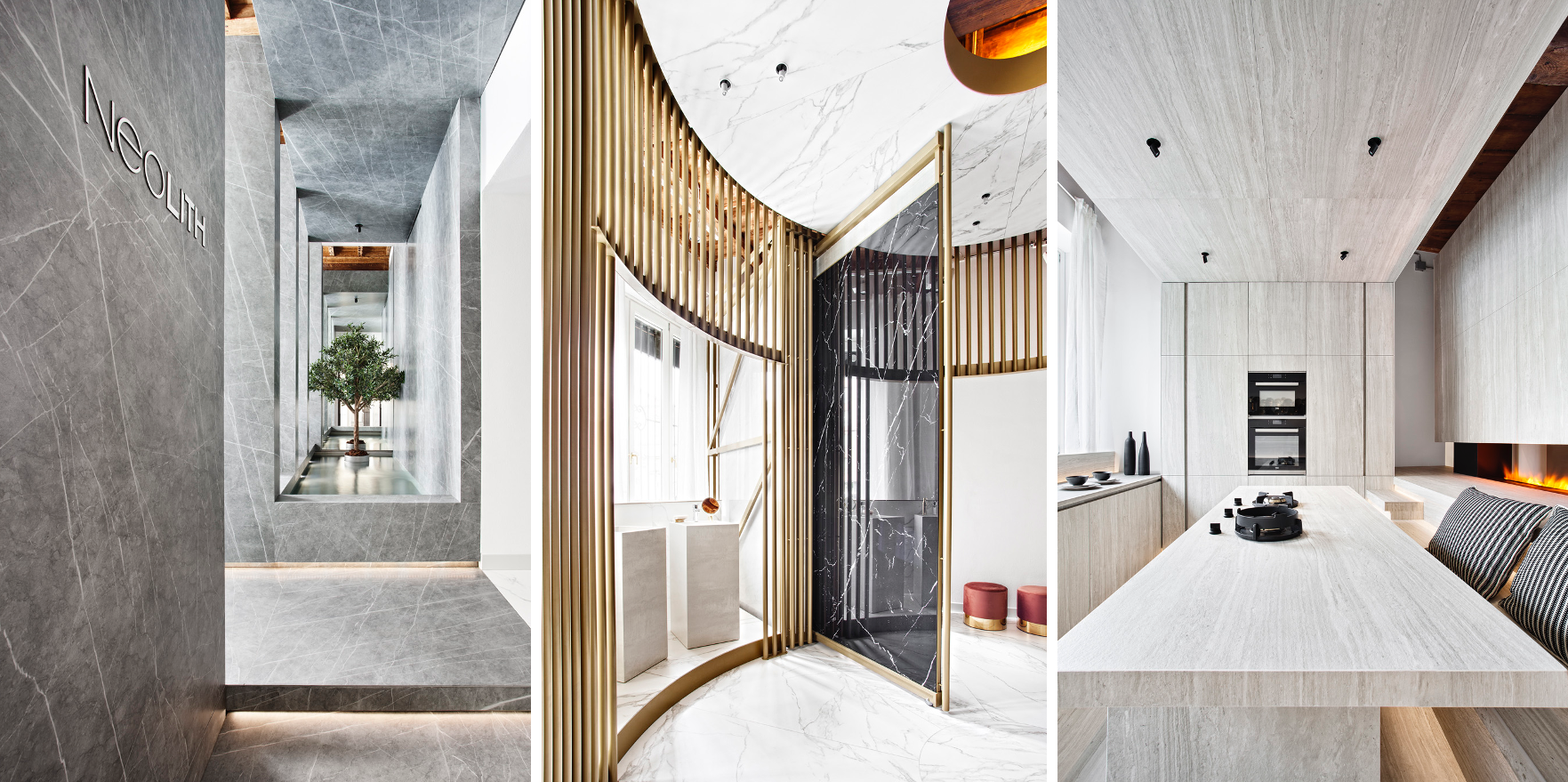 Slinutá dlažba Neolith, elegantní a odolný materiál pro všestranné použití