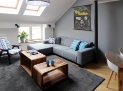 Podkrovní byt v Karlíně