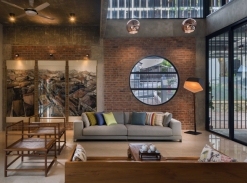 Clay Roof House - obývací pokoj