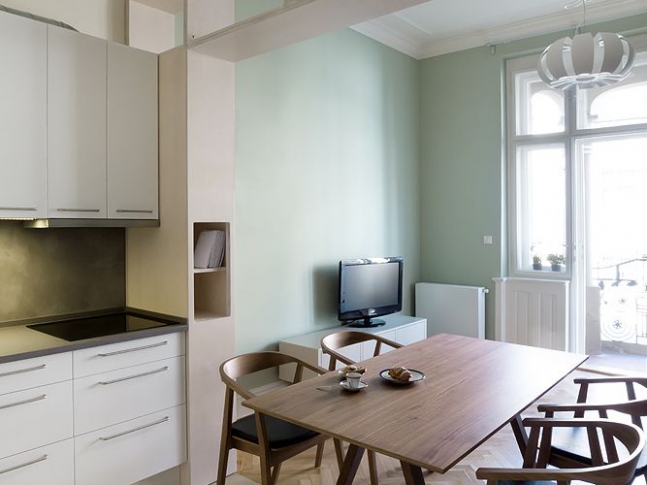 byt Vinohrady - tři barvy, tři pokoje 