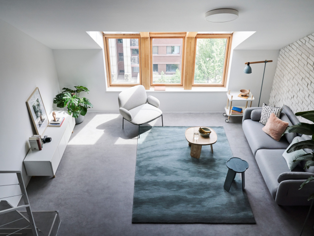 Starburst House - obývací pokoj 