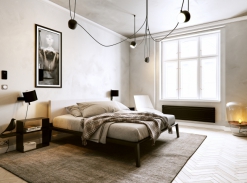Černobílý apartmán - ložnice