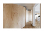Dřevěná stuha v interiéru - kuchyň 