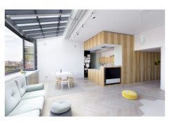 Obývací pokoj bytu architektů A1