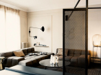 Pařížský byt - obývací pokoj 