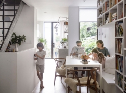 Brooklynský řadový domek - obývací část