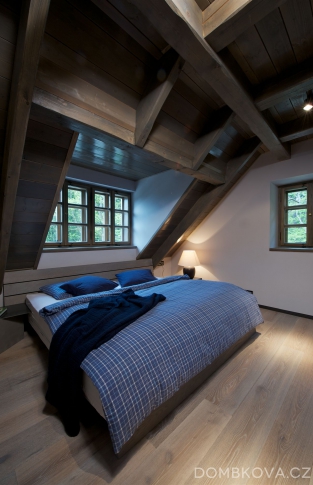 Chalupa v Orlických horách - ložnice