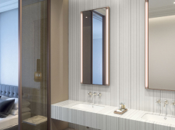 Corian hotelová koupelna