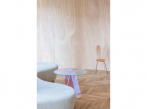 Dřevěná stuha v interiéru - obývací část 