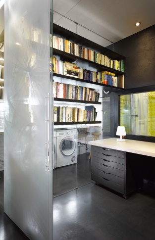 Byt v Tovární - pracovna a prádelna