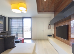 Dveře se skrytou zárubní - obývací pokoj