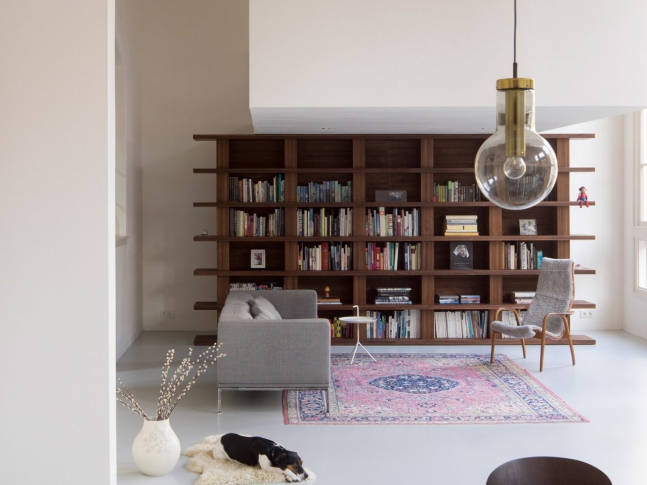 Rotterdamský loftový byt - obývací pokoj 