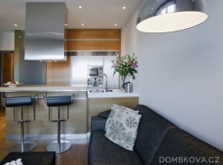 Malý byt v Břevnově / obývací pokoj