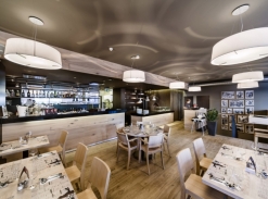 Interiér restaurace Auto Jarov, Praha