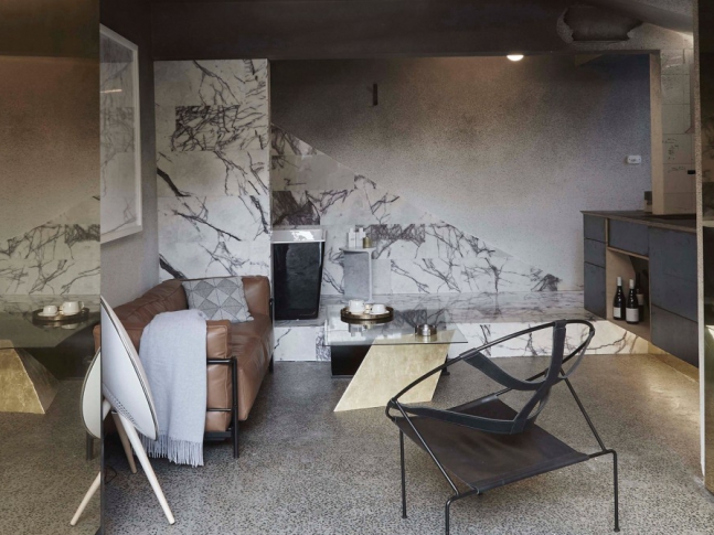 Airbnb v Melbourne - obývací pokoj 