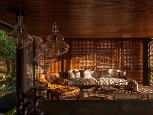 Oáza v São Paulo - obývací část 