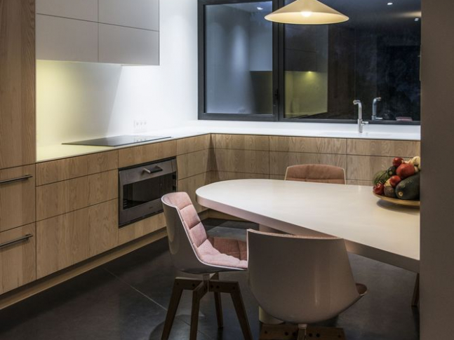 Chata v Chamonix - kuchyň 