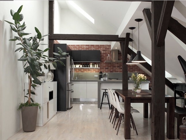 Slezská - kuchyň s jídelnou 