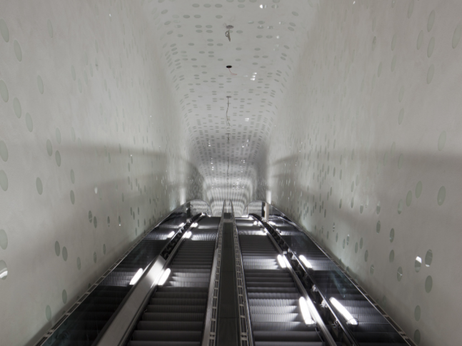 Eskalátory v Elbphilharmonie 