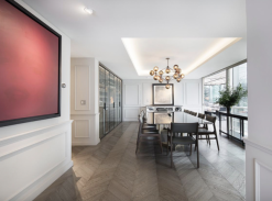 Minimalistická jídelna v Mexico City