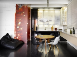 Byt v Tovární - obytný prostor s kuchyní