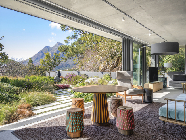 Obývací pokoj v domě v Kapském Městě 