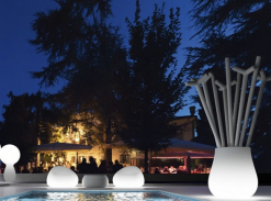 Svítící květináč DROP LIGHT