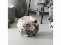 Stolek teak tvarovaný bělený