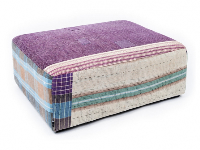 Otoman Hay Mags Antique Quilt 