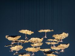 Lustr Gold Moon Chandelier