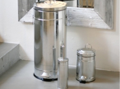 LOOOOX - koš na prádlo, stříbrný