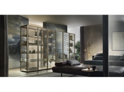 Alambra - obývací stěna, dvere, provedeni sklo