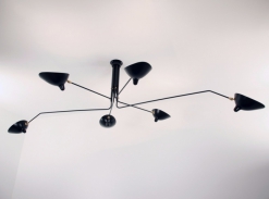 Závěsná lampa Serge Mouille P6B