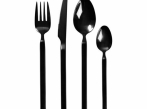 LOOOOX sada černých příborů BD-0207-TI