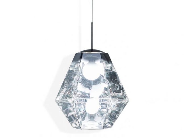 Cut Tall Pendant Chrome 